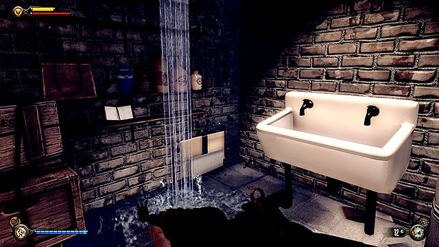 Podejdź do oświetlonej wnęki za rogiem pomieszczenia - Znajdź następną wyrwę | Rozdział 31 - Ogrody Pamięci | BioShock Infinite - BioShock: Infinite - poradnik do gry