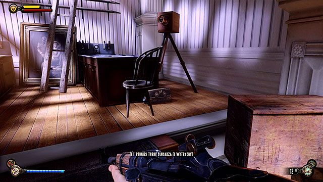 Po wyjściu z banku udaj się do Studia Fotograficznego (punkt 5 na mapie) - Znajdź ostatnią wyrwę | Rozdział 31 - Ogrody Pamięci | BioShock Infinite - BioShock: Infinite - poradnik do gry