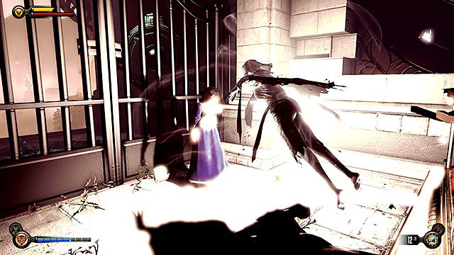 Aby móc kontynuować to zadanie, musisz najpierw uwolnić ducha Lady Comstock i ruszyć na poszukiwanie trzech wyrw - Zadanie Opcjonalne - znajdź kod Voksów | Rozdział 31 - Ogrody Pamięci - BioShock: Infinite - poradnik do gry