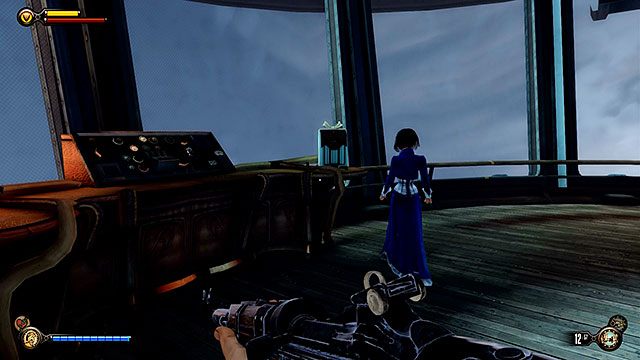 W kabinie po drugiej strony śluzy znajdziesz trochę zapasów i broni - Oczyść Wstęgę hangaru | Rozdział 37 - Pokład Hangaru | BioShock Infinite - BioShock: Infinite - poradnik do gry