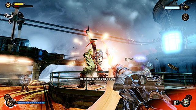 Twoim ostatnim wyzwaniem będzie ochrona generatora zasilającego sterowiec - Nakaż Szczebiotowi ochronę sterowca | Rozdział 39 - Pokład Dowodzenia - BioShock: Infinite - poradnik do gry