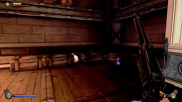 Dzielnica finansowa, zamknięte pomieszczenie na tarasie z widokiem na plac przed bankiem - Rozdział 30 | Voksofony | BioShock Infinite - BioShock: Infinite - poradnik do gry