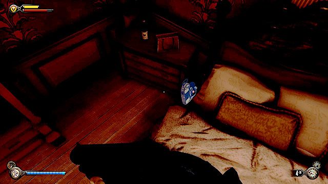 Dzielnica rynkowa, sypialnia na pierwszym piętrze Laboratorium Lutece - Rozdział 31 | Voksofony | BioShock Infinite - BioShock: Infinite - poradnik do gry