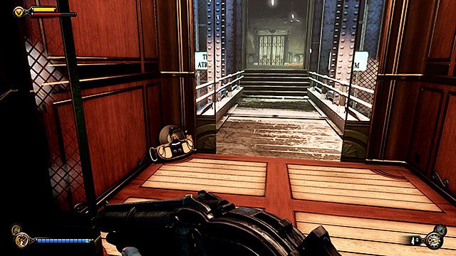 Atrium, winda, którą zjeżdżasz z powrotem pod bramkę bezpieczeństwa - Rozdział 32-35 | Voksofony | BioShock Infinite - BioShock: Infinite - poradnik do gry