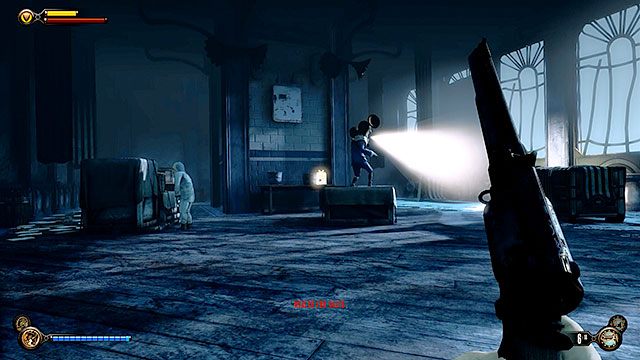 Tu pracujemy, stół obok filaru w magazynie - Rozdział 33 | Wyposażenie | BioShock Infinite - BioShock: Infinite - poradnik do gry