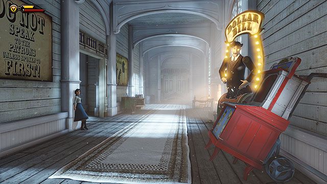 Wykorzystując mechanikę losowego generowania ekwipunku, w rozdziale 7 będziesz miał możliwość dobrania sobie 2 elementów odzieży, tuż przed wejściem do Salonu Gier - Wyposażenie | BioShock Infinite - BioShock: Infinite - poradnik do gry