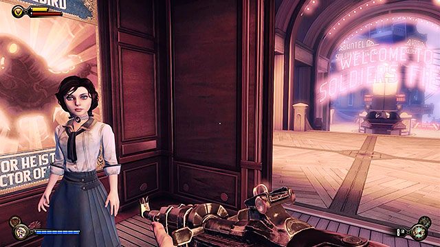 Zjedź windą z pawilonu na promenadę i udaj się do sklepu z zabawkami Toy Soldiers, który znajduje się tuż obok karuzeli - Wyposażenie | BioShock Infinite - BioShock: Infinite - poradnik do gry
