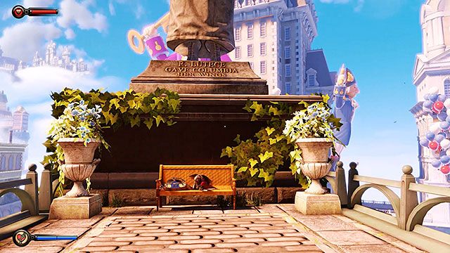 Mijając pomnik R - Idź na Wyspę Pomnika i odszukaj dziewczynę | Rozdział 2 - Centrum Powitalne - BioShock: Infinite - poradnik do gry