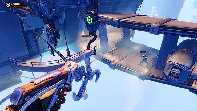 Comstock konsekwentnie będzie utrudniał Ci powrót na wstęgę - Wejdź na pokład sterowca Comstocka | Rozdział 5 - Brama Wyspy Pomnika - BioShock: Infinite - poradnik do gry