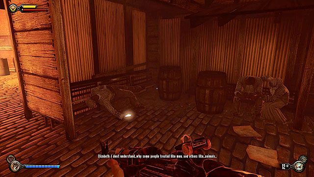 Przejdź na drugą stronę tunelu ze śpiewającą dziewczynką i zajrzyj pod zadaszenie po lewej - Znajdź magazyn policyjny w Shantytown | Rozdział 21 - Shantytown - BioShock: Infinite - poradnik do gry