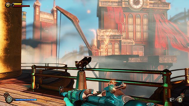 Biuro Jeremiaha Finka, obok cewki tesli na tyłach biura - Rozdział 21-26 | Punkty widokowe (kinetoskopy i teleskopy) | BioShock Infinite - BioShock: Infinite - poradnik do gry