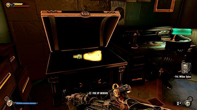 Byczy Dom, skrzynia w biurze na pierwszym piętrze (zadanie opcjonalne) - Rozdział 21-26 | Infuzje | BioShock Infinite - BioShock: Infinite - poradnik do gry