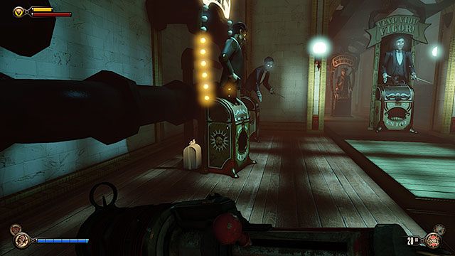 Biuro Jeremiaha Finka, pomieszczenie na lewo od windy, przed wyjściem z fabryki - Rozdział 21-26 | Wyposażenie | BioShock Infinite - BioShock: Infinite - poradnik do gry