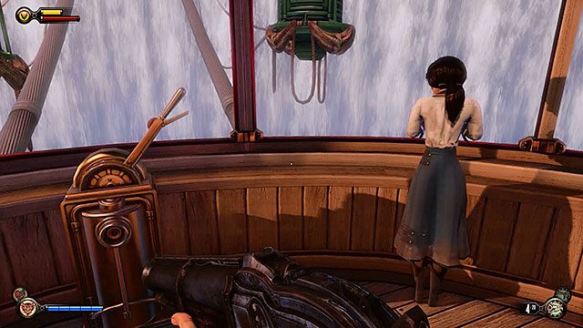 Teraz pozostaje Ci już tylko odszukać Elizabeth, która czeka w gondoli - Ścigaj Elizabeth | Rozdział 7 - Zatoka okrętów | BioShock Infinite - BioShock: Infinite - poradnik do gry