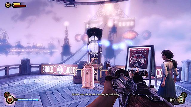 Zejdź na deptak poniżej karuzeli i skręć w prawo - Zabierz Elizabeth na statek Pierwsza Dama | Rozdział 8 - Żołnierskie Pole - BioShock: Infinite - poradnik do gry