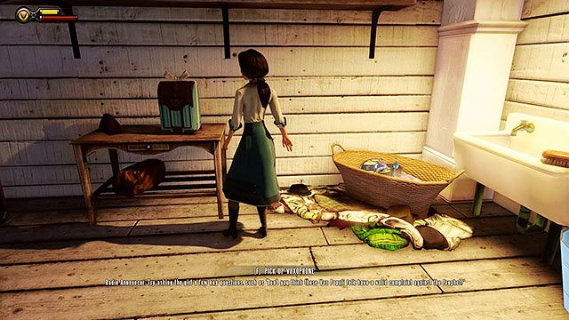 Salon gier, stolik w pomieszczeniu dla pracowników, w korytarzu prowadzącym do Salonu gier - Rozdział 7-8 | Wyposażenie | BioShock Infinite - BioShock: Infinite - poradnik do gry