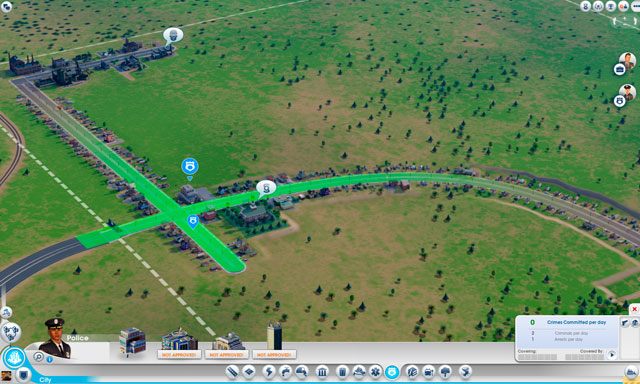 Kiedy ten etap mamy już za sobą, należy po kolei wybudować budynki służb publicznych - Jak zacząć? | Podstawy rozgrywki w SimCity - SimCity - poradnik do gry