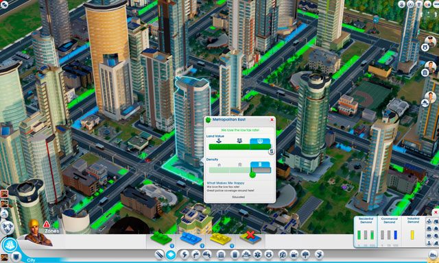 O charakterze simowych osiedli decydują dwa współczynniki: zagęszczenie ludności oraz wartość gruntu, na którym postawiono budynek - Mieszkaniowa | Strefy w SimCity - SimCity - poradnik do gry