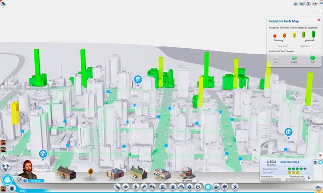 Fabryki można awansować na wyższy poziom technologiczny - działa to inaczej niż w przypadku budynków ze stref mieszkalnych i komercyjnych, które wzrastają wraz z bogaceniem się ich rezydentów - Przemysłowa | Strefy w SimCity - SimCity - poradnik do gry
