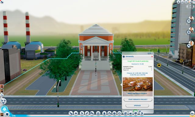 Wbrew obiegowej opinii, szkół średnich ani uniwersytetów nie trzeba budować w okolicy fabryk - budynki te działają na obywateli całego miasta, o ile posiadają odpowiednią ilość miejsc w klasie - Przemysłowa | Strefy w SimCity - SimCity - poradnik do gry