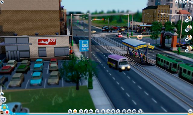 Zastosowanie tego budynku jest dość proste - simowie wjeżdżają do niego swoimi autami, po czym przesiadają się do transportu publicznego - Budynki autobusowe w SimCity | Drogi i transport - SimCity - poradnik do gry