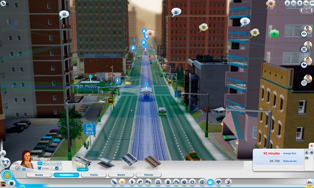 Aleja wysokiej gęstości z tramwajem (uff, jakaż długa nazwa - Budynki tramwajowe w SimCity | Drogi i transport - SimCity - poradnik do gry
