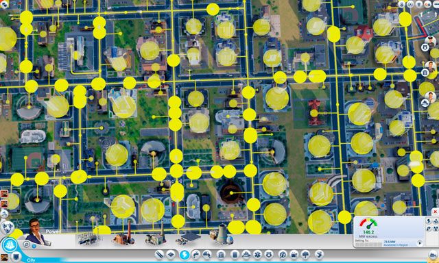 Zdecydowanie najopłacalniejszym sposobem pozyskiwania energii jest wybudowanie elektrowni jądrowej [Nuclear Power Plant] - Energia w SimCity - SimCity - poradnik do gry