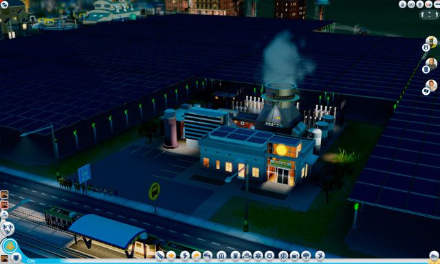 Elektrownie słoneczne są najlepszym wyborem jeśli nie posiadamy w okolicy zasobów ropy lub węgla albo zależy nam na zachowaniu czystości w mieście - Budynki w SimCity | Energia - SimCity - poradnik do gry