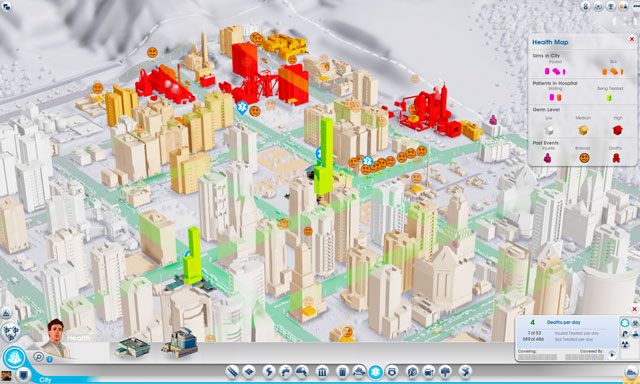 Kluczem do rozwiązania problemów zdrowotnych jest budowa odpowiedniej liczby klinik i szpitali oraz właściwe ich wyposażenie - Zdrowie w SimCity - SimCity - poradnik do gry