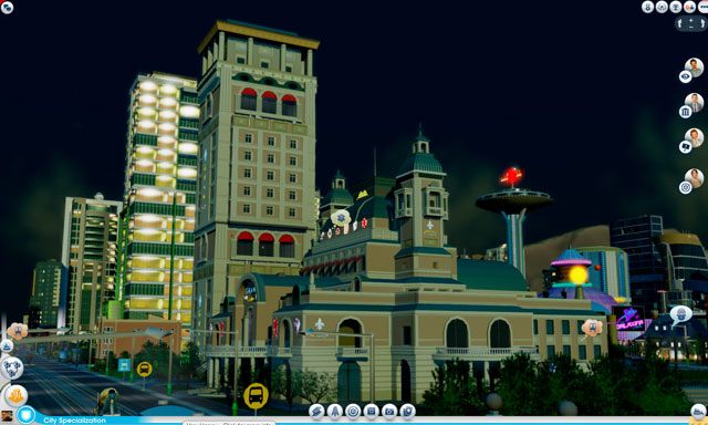 Król pośród kasyn wymaga monstrualnych, stałych nakładów finansowych i sam generuje jedynie symboliczne zyski (chociaż jest dedykowany dla bogatych hazardzistów) - Budynki - hazard | Specjalizacje miast w SimCity - SimCity - poradnik do gry