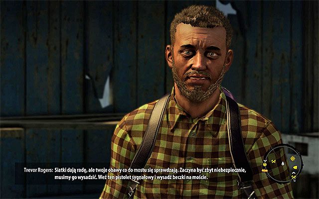 Wykonaj na początek wszystkie standardowe czynności, czyli napraw bronie i podlecz sterowaną postać - Porozmawiaj z Trevorem i wysadź most Powrót do rzeczywistości - Dead Island Riptide - poradnik do gry