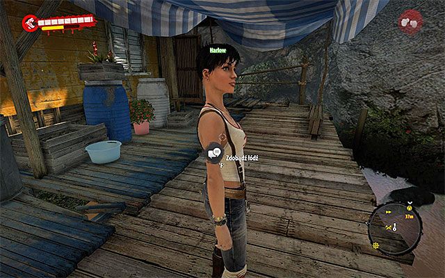 Zadbaj o to żeby uzupełnić zapasy oraz naprawić/ulepszyć posiadane bronie - Porozmawiaj z Harlow Nowe początki - Dead Island Riptide - poradnik do gry