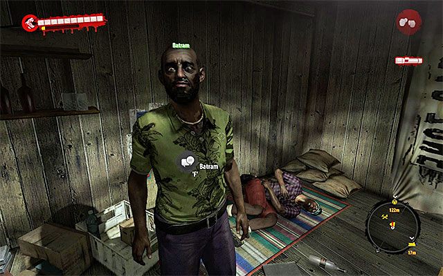 Wejdź do chatki misjonarza i porozmawiaj ze stojącym po prawej stronie Batramem - Zanieś lek Hadisi i porozmawiaj z Batramem Zasoby naturalne - Dead Island Riptide - poradnik do gry