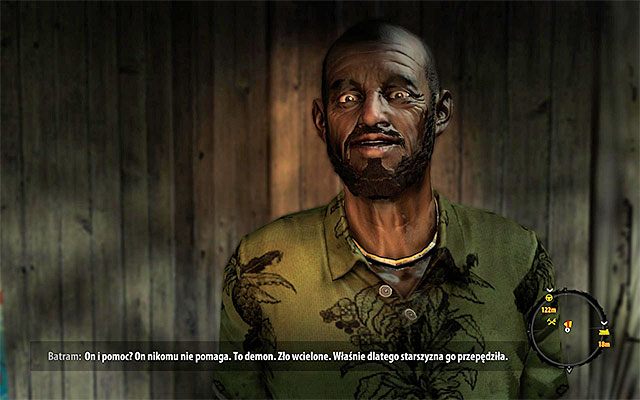 Podejdź do Batrama i zapytaj się go o mapę, dowiadując się ciekawych rzeczy na temat Marcusa Villi - Zapytaj Batrama o mapę i idź do Halai Rytuał - Dead Island Riptide - poradnik do gry