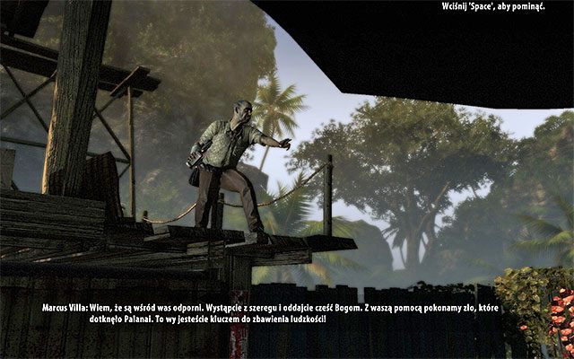 Po dotarciu do Obozu Przetrwania Paradise przejdź na główny plac, doprowadzając do wyświetlenia scenki przerywnikowej z udziałem Marcusa Villi oraz rozpoczęcia ogromnej bitwy związanej z atakiem nowej Hordy - Idź do Obozu Przetrwania Paradise Rytuał - Dead Island Riptide - poradnik do gry