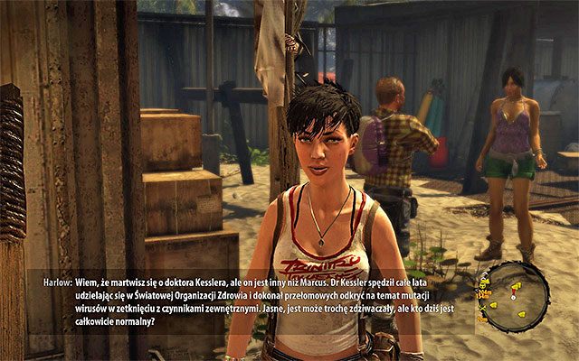 Zdecydowanie polecam poświęcić trochę czasu na podleczenie się i uzupełnienie zapasów po bardzo wyczerpującej bitwie - Porozmawiaj z Harlow Droga nauki - Dead Island Riptide - poradnik do gry