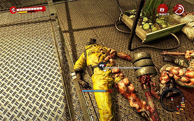 Po zlikwidowaniu pierwszego grenadiera zbadaj jego zwłoki, odnajdując odczynnik - Zdobądź odczynniki od zmutowanych naukowców Dr Kessler - Dead Island Riptide - poradnik do gry