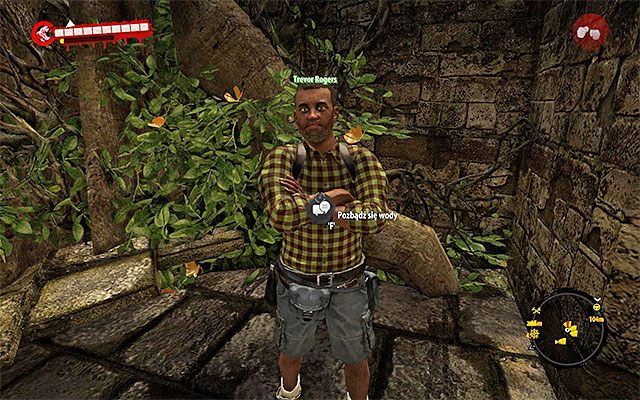 Trevor Rogers w końcówce poprzedniego zadania dotarł wraz z innymi ocalałymi do Misji Santa Maria - Porozmawiaj z Trevorem Akcja z pompą - Dead Island Riptide - poradnik do gry