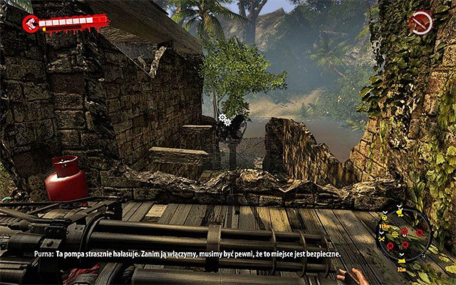 Powróć do łódki po drugi CKM - Zabierz CKMy do misji Ciężki sprzęt - Dead Island Riptide - poradnik do gry
