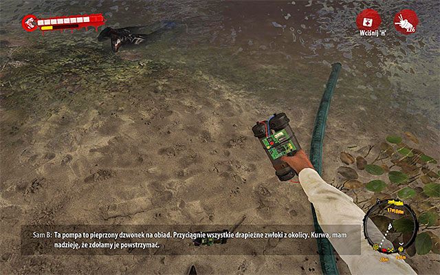 Po tym jak pozbierałeś wszystkie miny przystąp do ich rozstawiania - Porozmawiaj z Trevorem Niezłomna obrona - Dead Island Riptide - poradnik do gry