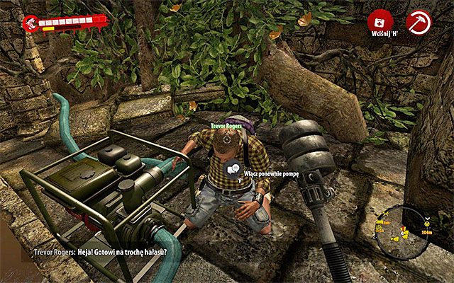 Na sam koniec wykonaj wszystkie tradycyjne czynności, czyli napraw/ulepsz bronie i zadbaj o odpowiednią ilość zapasów (medykamenty, amunicja itp - Porozmawiaj z Trevorem Niezłomna obrona - Dead Island Riptide - poradnik do gry