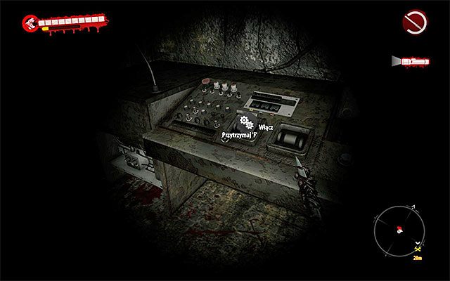 Wyjdź po schodach na górę i skorzystaj ze znajdującej się po prawej stronie konsoli sterowania (przytrzymanie klawisza/przycisku interakcji) - Włącz światło Tunele - Dead Island Riptide - poradnik do gry