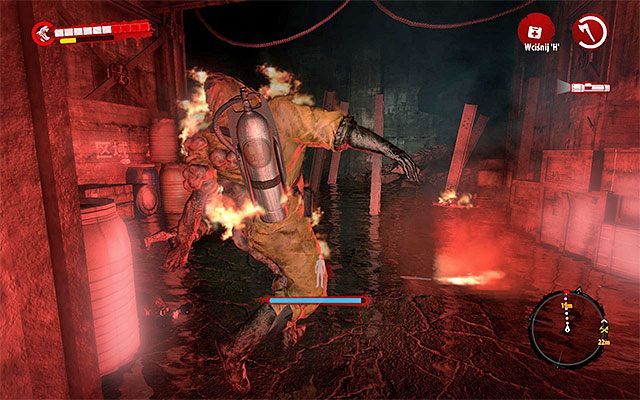 Ruszaj dalej, likwidując po drodze szwendaczy oraz nowego samobójcę - Przedrzyj się przez tunele #2 Tunele - Dead Island Riptide - poradnik do gry