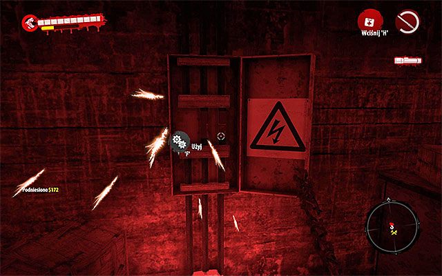 Zbadaj pomieszczenie, w którym przebywał zlikwidowany zbir, odnajdując między innymi kolejny warsztat - Zabierz bezpiecznik i wymień go Tunele - Dead Island Riptide - poradnik do gry