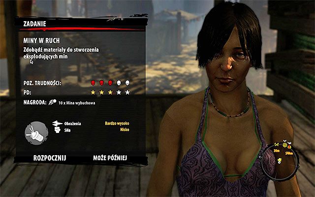 Szansa na rozpoczęcie tego zadania pojawia się po zaliczeniu pobocznej misji Elektryfikacja, czyli po odnalezieniu akumulatorów i przewodów niezbędnych do podłączenia płotów do prądu - Miny w ruch Poboczne zadania - Dżungla - Dead Island Riptide - poradnik do gry