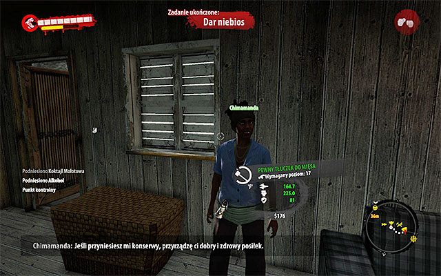 Pozostało ci już tylko powrócić do Chimamandy, czyli osoby, od której otrzymałeś to zadanie - Dar niebios Poboczne zadania - Dżungla - Dead Island Riptide - poradnik do gry