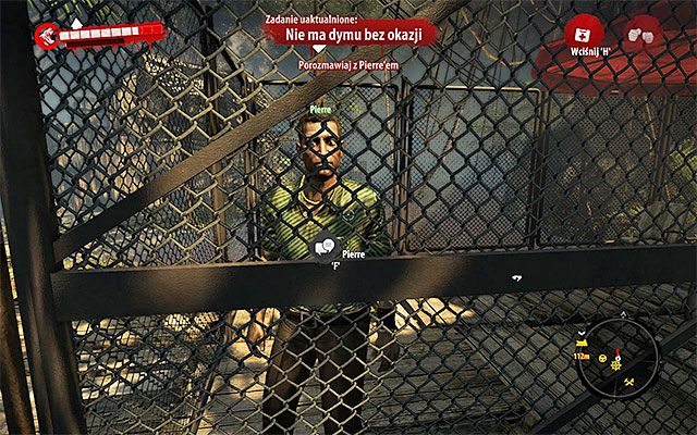 Odczekaj kilka chwil, a Pierre powinien wybiec z zadymionego magazynu - Nie ma dymu bez okazji Poboczne zadania - Dżungla - Dead Island Riptide - poradnik do gry