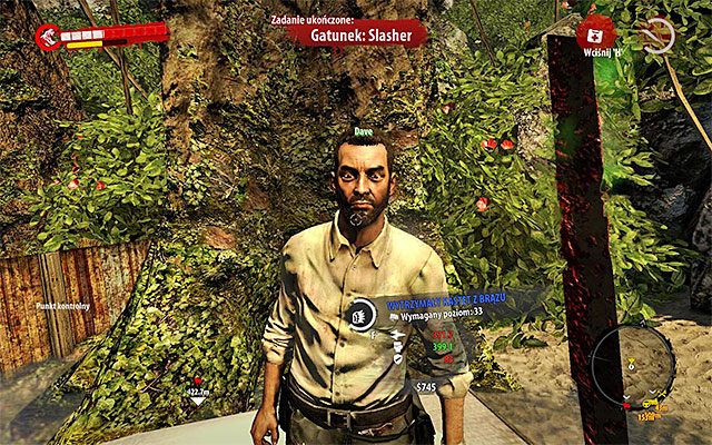 Powróć tą samą drogą do drzwi wyjściowych i przenieś się z powrotem do dżungli - Gatunek - Slasher Poboczne zadania - Dżungla - Dead Island Riptide - poradnik do gry