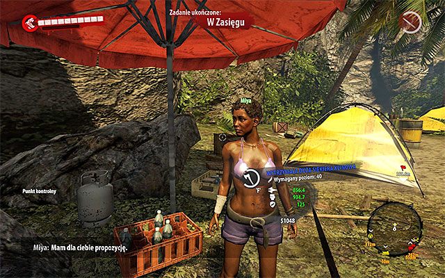 Pozostało ci już tylko powrócić z odnalezionym prowiantem do obozowiska w północnej części bagien, w którym przebywa Miya - W zasięgu Poboczne zadania - Dżungla - Dead Island Riptide - poradnik do gry