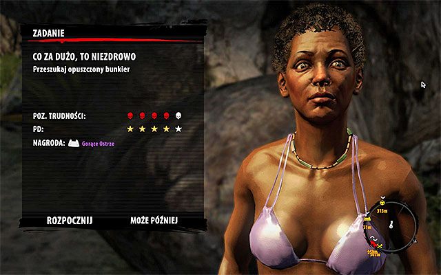 Szansa na rozpoczęcie tego zadania pojawia się po zaliczeniu pobocznej misji W zasięgu, czyli po odnalezieniu wojskowych skrzyń z zaopatrzeniem - Co za dużo, to niezdrowo Poboczne zadania - Dżungla - Dead Island Riptide - poradnik do gry